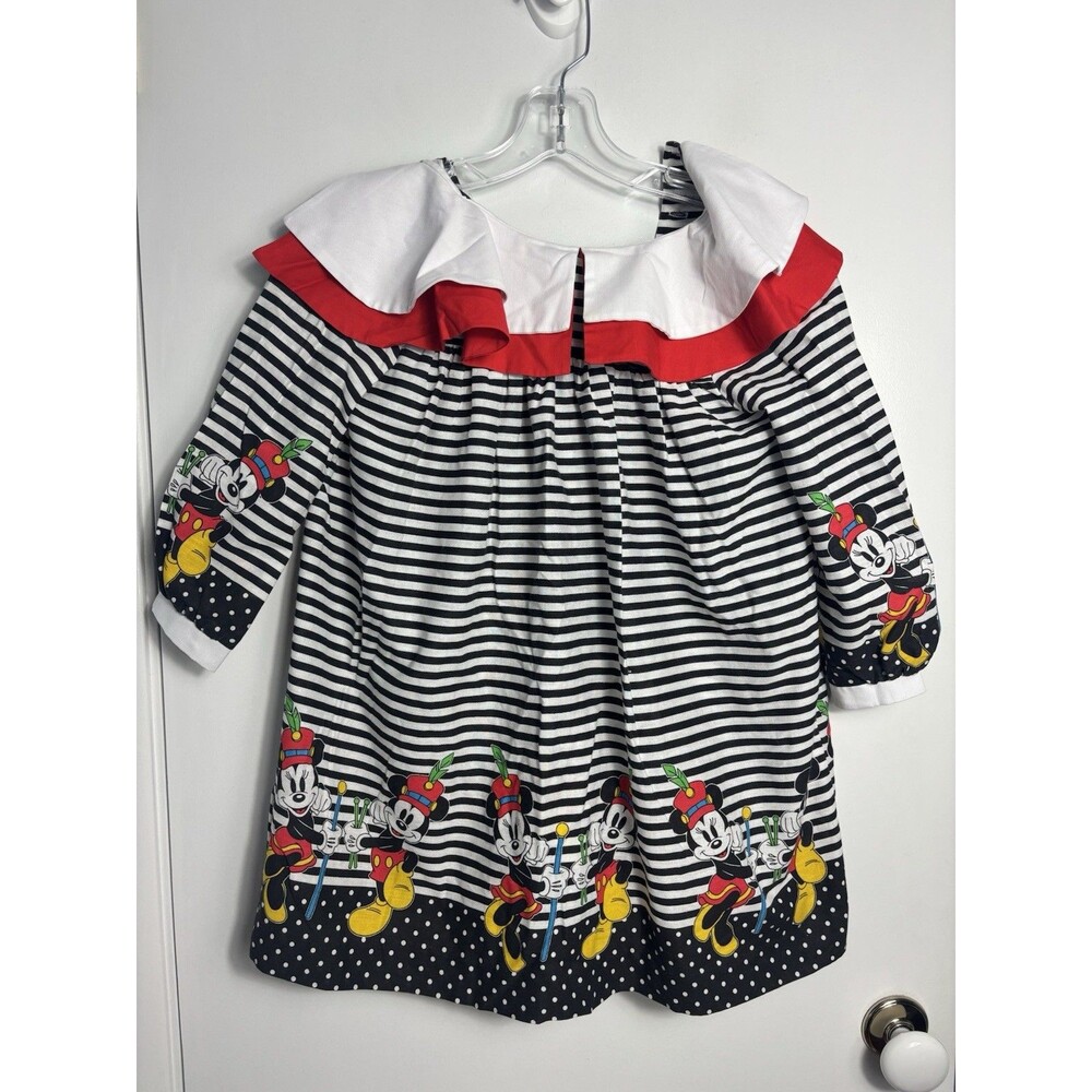 Rare Vintage Minnies Corner By Youngland Mickey Minnie Disney Girls Dress SZ 6X